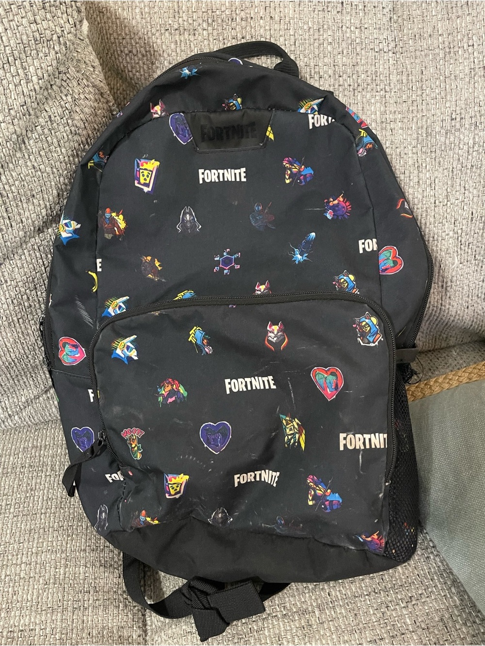 Fortnite Black Graphic Logo Backpack
